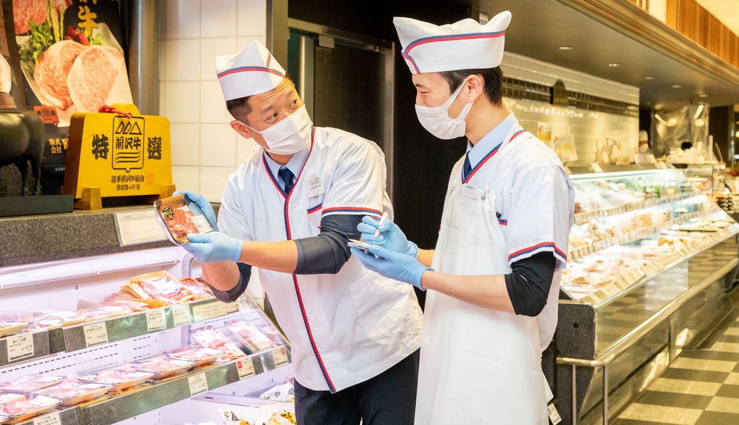 接客を教えている様子